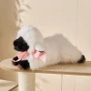 A genuine and cute black-faced sheep plush toy, a long-haired black-faced sheep doll, and an Ins-style desktop decoration gift Specification image